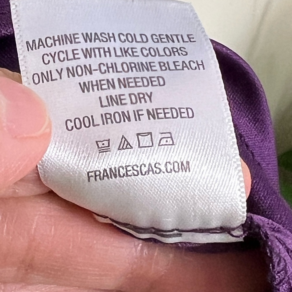 🛍️Mi Ami Francescas Women Purple Cottagecore Mini Dress Flowy Y2K Ruffled Medium - Picture 12 of 16